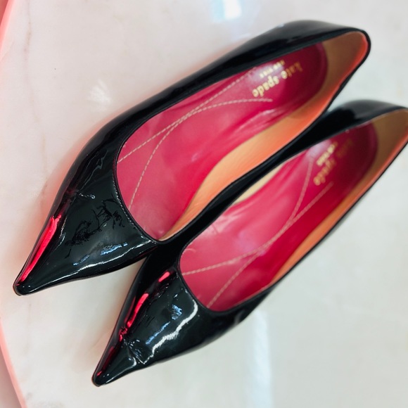 Kate Spade Black Pointed Toe Flats - Picture 3 of 8